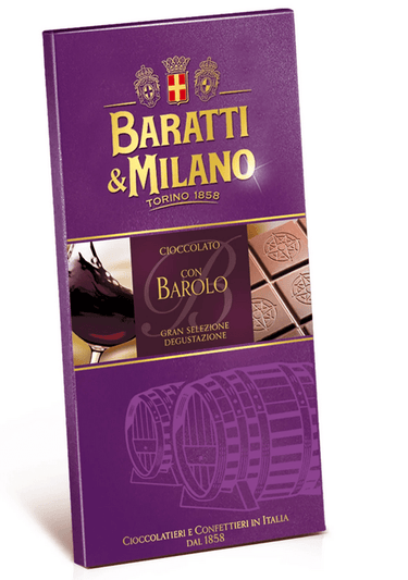 Tavoletta di cioccolato al latte con barolo - Rosato Vini